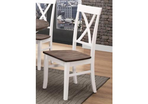 Jídelní čalouněná židle ALICANTE bílá/wenge