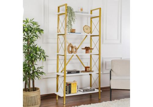 <h3 class=ctjt>Elysian policový regál, bílá / zlatá</h3><img src=/nabytek-obyvak_pfoto-small-5JsI8-2009072414.jpg> Elysian policový regál, bílá / zlatá