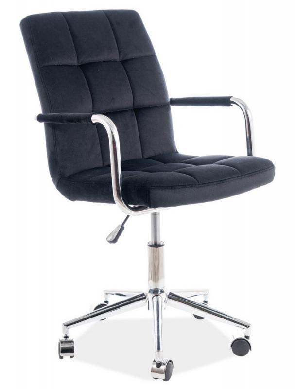 Kancelářská židle Q-022 VELVET černá