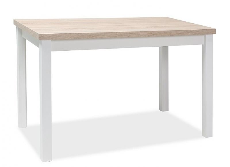 Jídelní stůl ADAM 100x60 dub sonoma/bílá mat