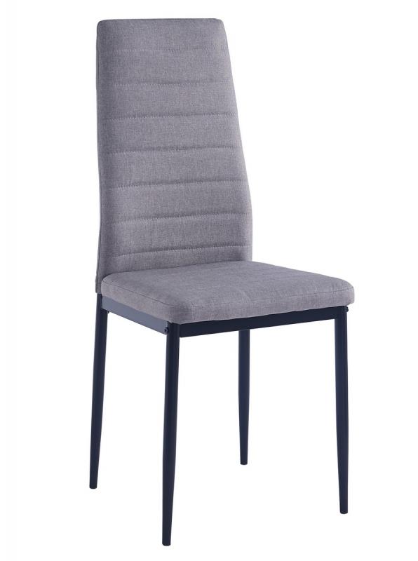 Jídelní čalouněná židle HRON 4 černá/šedá