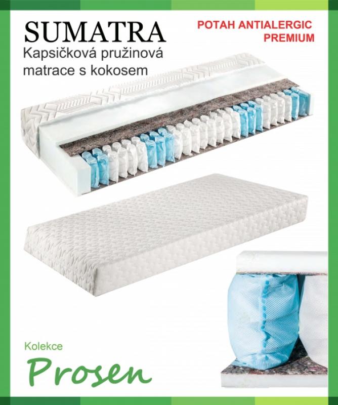 Zdravotní matrace pružinová - SUMATRA potah Anti-Allergic Premium