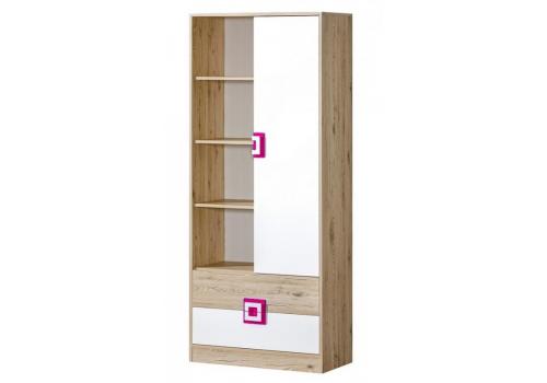 <h3 class=ctjt>Kombinovaná skříň NIKO 4 dub jasný/bílá/růžová</h3><img src=/skrin-skrinka-detsky-pokoj-kancelar-loznice-obyvak_pfoto-small-DUzKJ-2009051917.jpg> Kombinovaná skříň NIKO 4 dub jasný/bílá/růžová