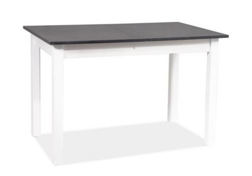 Jídelní stůl rozkládací HORACY 100x60 antracit/bílá mat