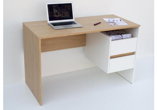 Pracovní stůl OMENA 2S, barva sonoma/bílá