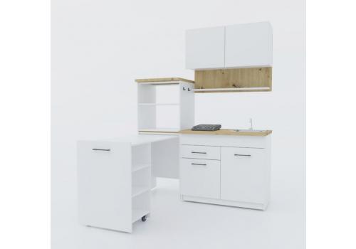 SENSE rozkládací kuchyňská linka s dřezem 160, Nimfea / Artisan