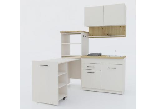 SENSE rozkládací kuchyňská linka s dřezem 160, Satin / Artisan