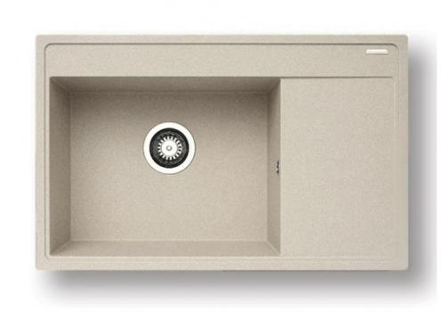 Pyragranitový dřez CAMEA 1B 1D LH (79x50) beige