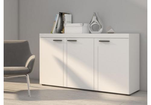 Komoda PUERTO 3D bílá