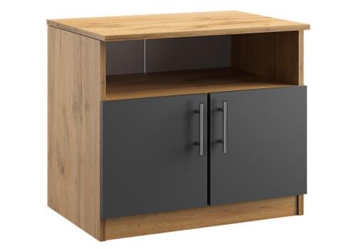Komoda 2D OFFICE KIT dub apalačský/šedá