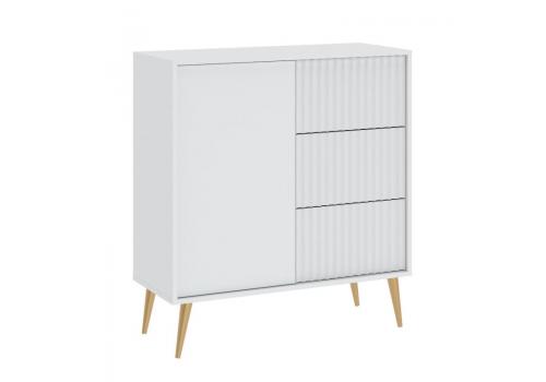 BARCELONA stylová komoda 1D3S, bílá