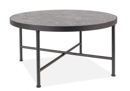 Konferenční stolek AMULET černý mramor/černá mat