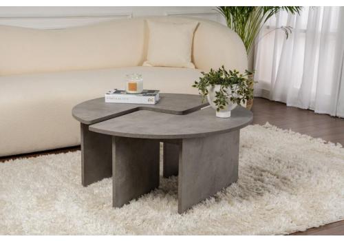 Moira dvoudílný konferenční stolek, beton