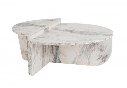 Orion dvoudílný konferenční stolek, freesia mramor
