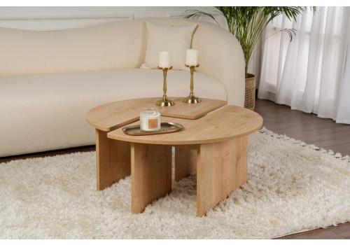 Moira dvoudílný konferenční stolek, dub