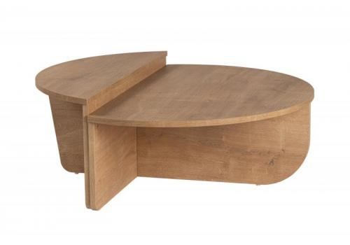 Orion dvoudílný konferenční stolek, dub medový