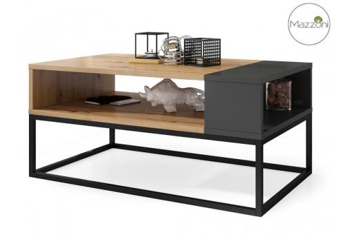 Konferenční stolek LYNX 100x60 cm dub artisan/antracit