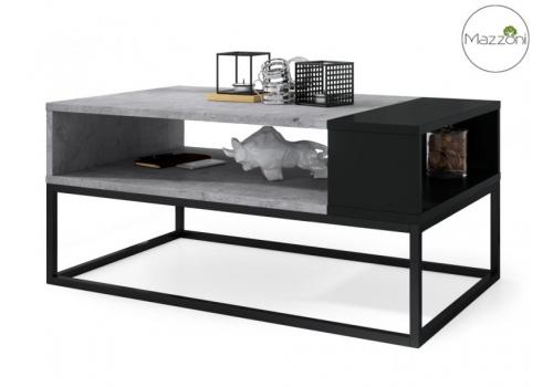 Konferenční stolek LYNX 100x60 cm beton/černá