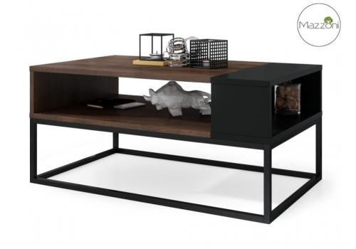 Konferenční stolek LYNX 100x60 cm dub/černá