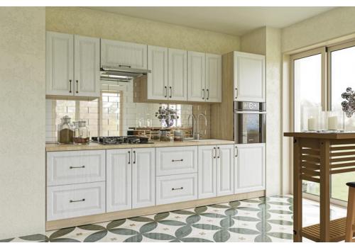 MIRA 1 stylová kuchyně 300 cm, dub arktický/sonoma