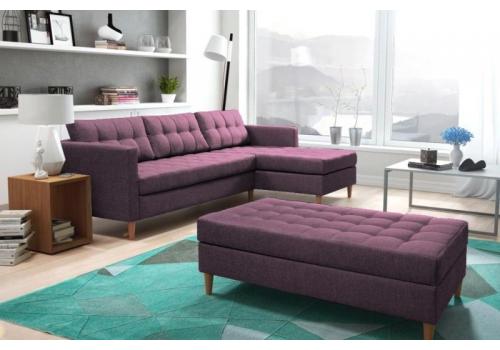 Kuchyně 260 SOFT 7 šedá/červená rubín