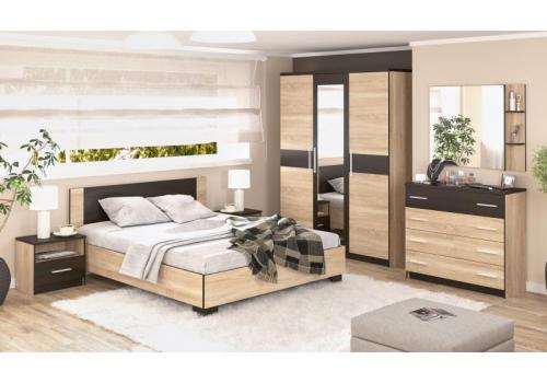 Sestava do ložnice II VERONIKA dub sonoma/wenge