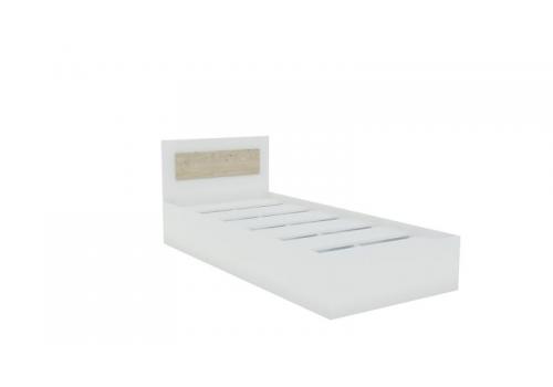 VIVA jednolůžko, bílá/dub přímořský