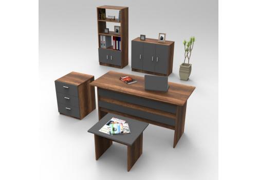 BALANKAN kancelářský set s regálem, baroko/antracit
