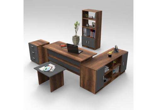 COLIMA kancelářský set s regálem, baroko/antracit