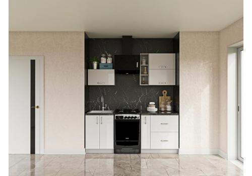 KAISER malá kuchyňská linka 140, bílý lesk