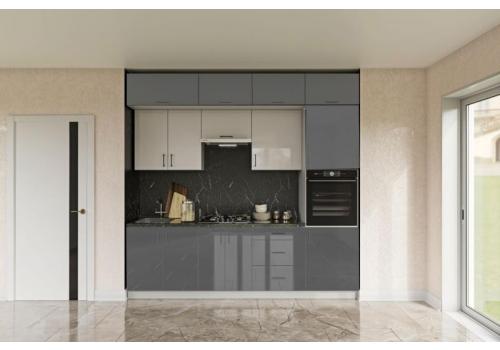 KAISER kvalitní kuchyňská sestava 260, antracitový lesk/ledově šedý lesk