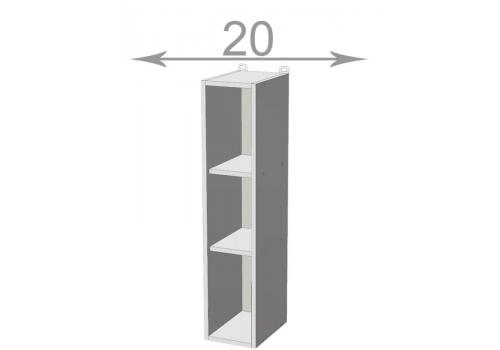 horní vysoký regál š.20, v.92, W2092, bílý
