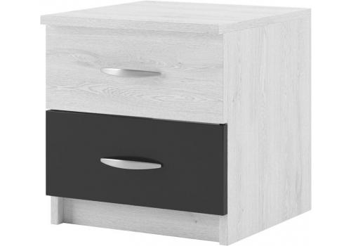 ESSEX 2 ks nočních stolků, antracit/light artwood