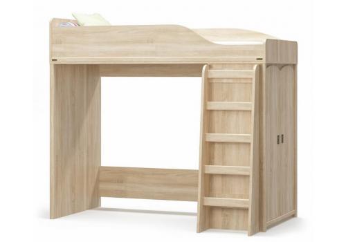 Poschoďová postel se skříní VALENCIA dub sonoma