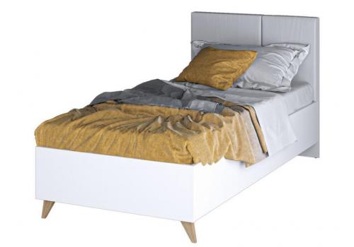 Postel 90x200 MOYA dub castello/šedá/bílá