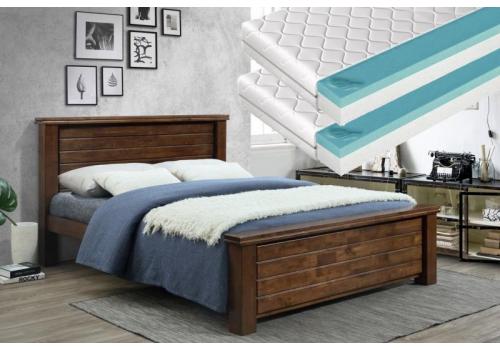 Postel 180x200 cm BAYERN + 2 ks matrace 90 cm FUTURA 90