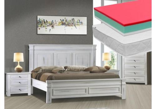 Postel SANTIAGO 180x200 cm + 2 ks matrace LITERA 90