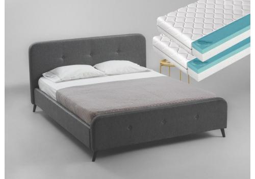 Postel BERGEN 160x200 cm + 2 ks matrace FUTURA 80
