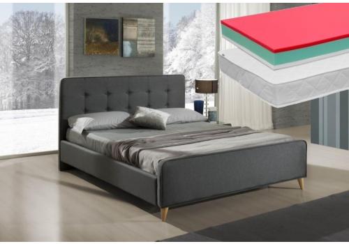 Postel IMOLA 160x200 cm + 2 ks matrace LITERA 80