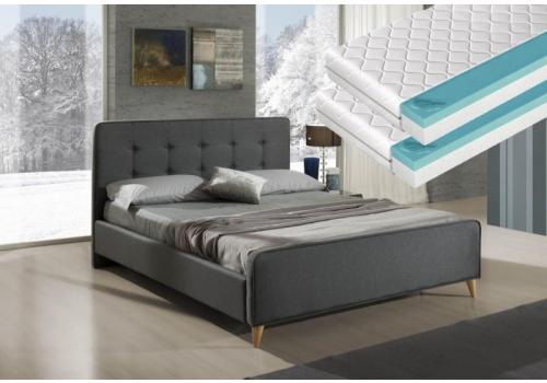 Postel IMOLA 160x200 cm + 2 ks matrace FUTURA 80
