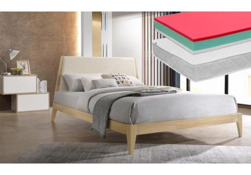Postel BARNY 180x200 cm + 2 ks matrace LITERA 90