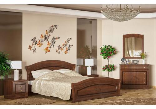 Sestava do ložnice MILANO třešeň (postel 160, 2x NS, komoda 4S)