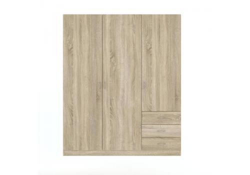 GAYA šatní skříň 3D3S, dub Sonoma