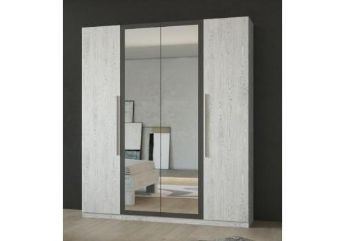 AGADIR šatní skříň 4D, antracit/light artwood