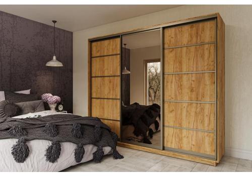 LOTTA šatní skříň 260, dub Kraft