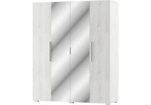 ESTEVAN šatní skříň 4D, bílá/light artwood