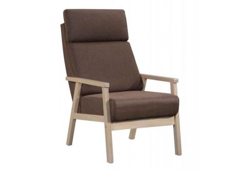 Čalouněné křeslo RELAX 1 bílá/hnědá