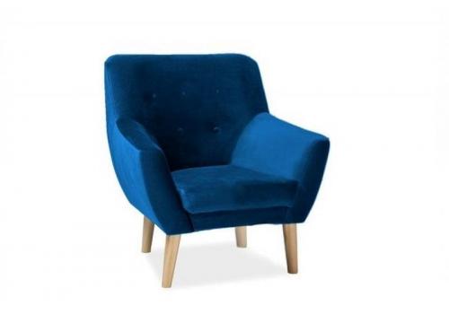 NORDIC 1 čalouněné křeslo, Bluvel 86/buk