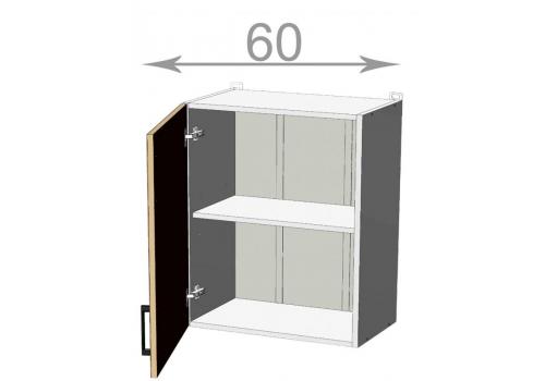 horní skříňka š.60, v.72, Horizon W60721, grafit/dub přímořský