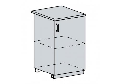50D d. skříňka 1-dveřová GREECE bk/granát metalic
